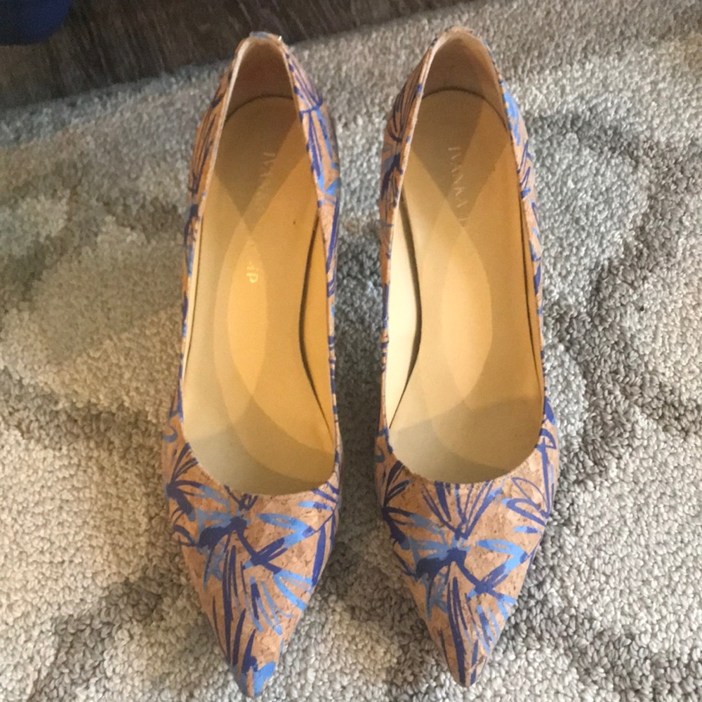 Cork and Blue pumps